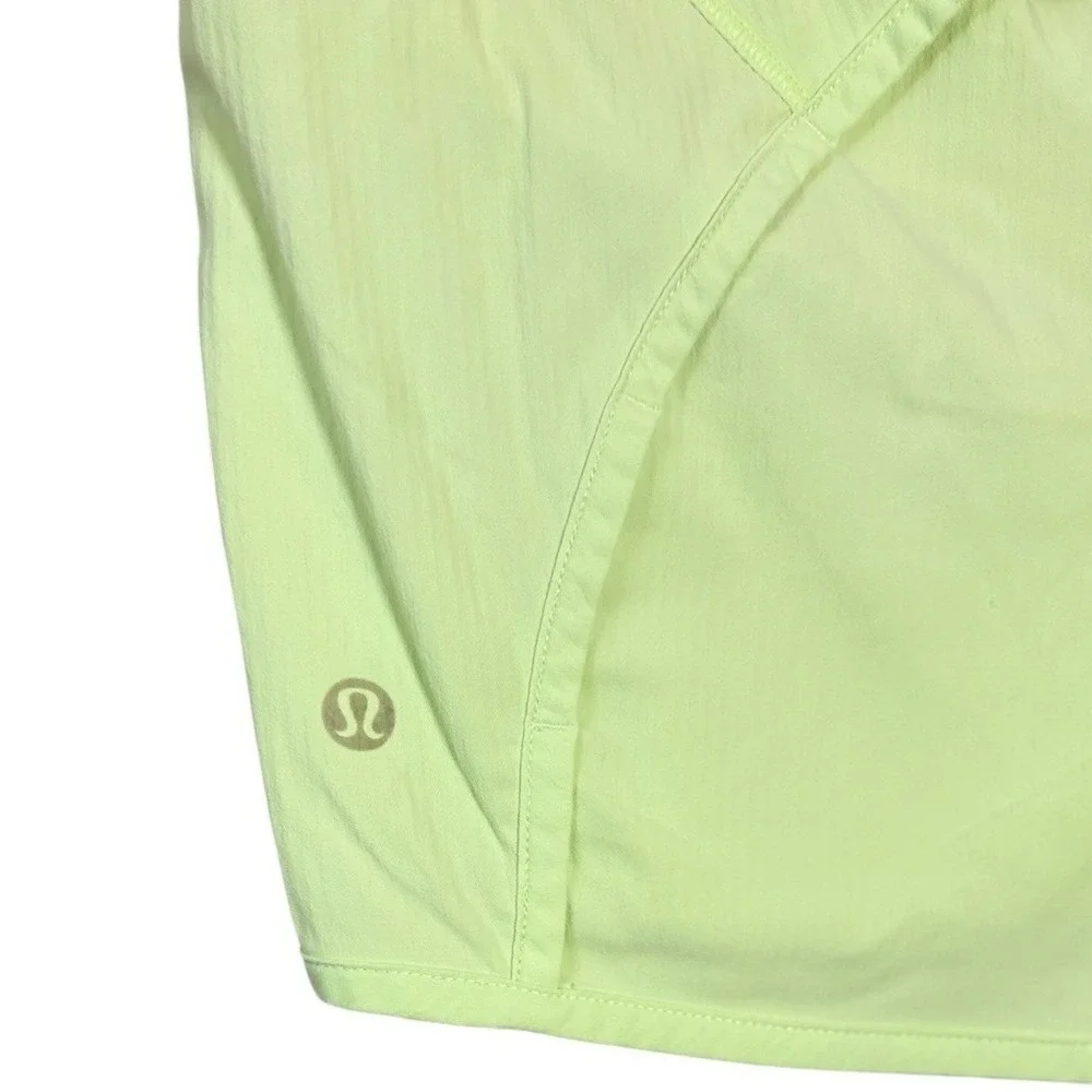 Lululemon Hotty Hot Shorts II Lined 8 Neon Green Yellow 2.5